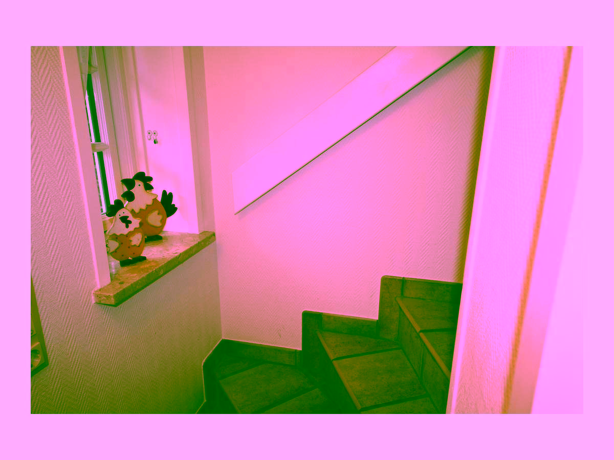 Treppe ins Obergeschoss